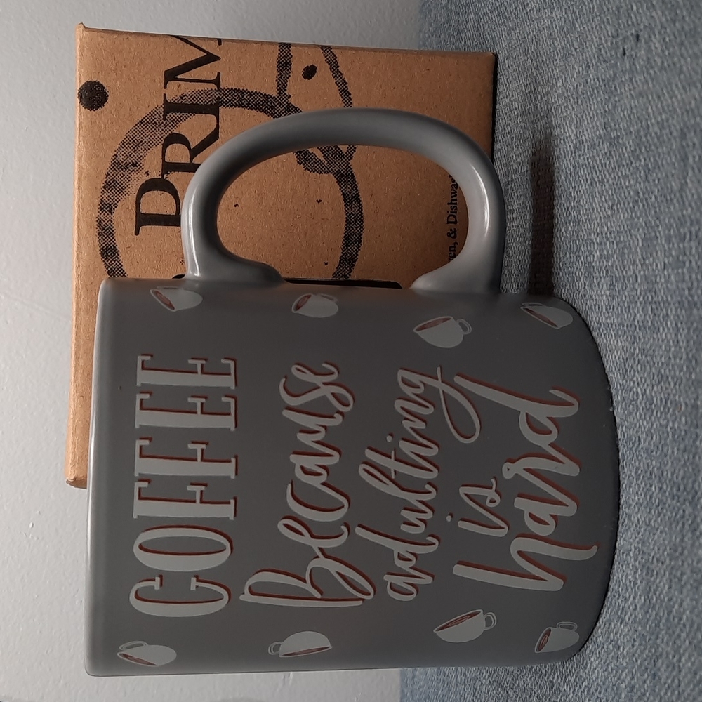 Coffee Mug Cup Because Mornings Are Hard Ceramic Java Cup Of Joe Aficionado